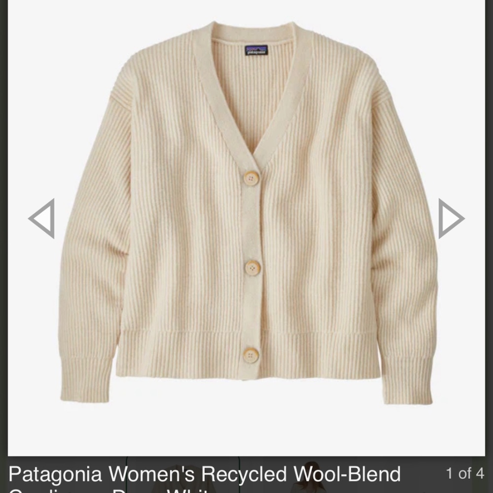 Patagonia wool blend cardigan